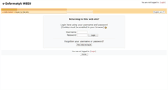 Desktop Screenshot of e-informatyk.wsinf.edu.pl