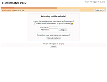 Tablet Screenshot of e-informatyk.wsinf.edu.pl